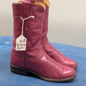 Justin Boots Women's Fuchsia Heeled Boots